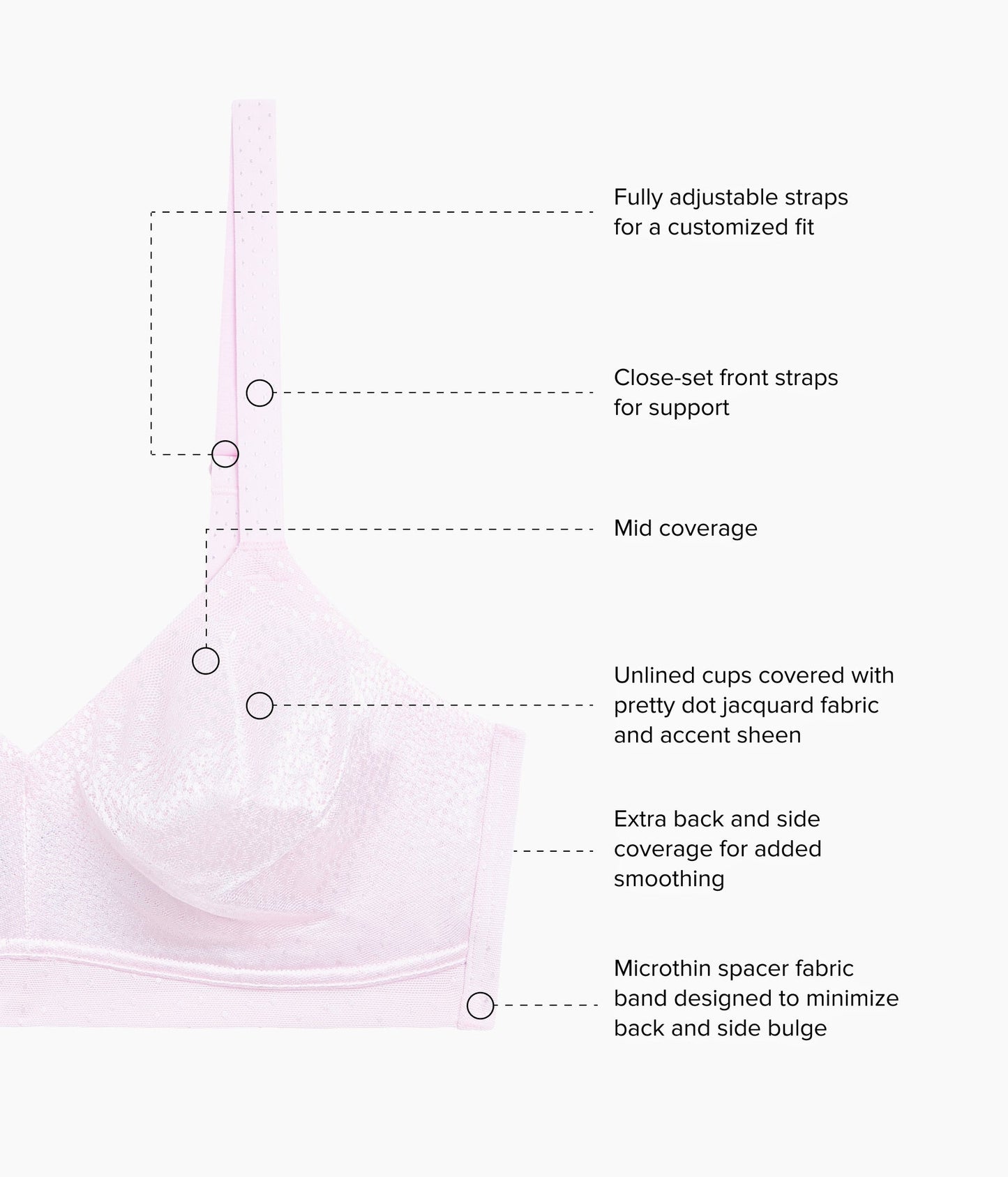 Wacoal Back Appeal® Wire Free Bra - Cradle Pink