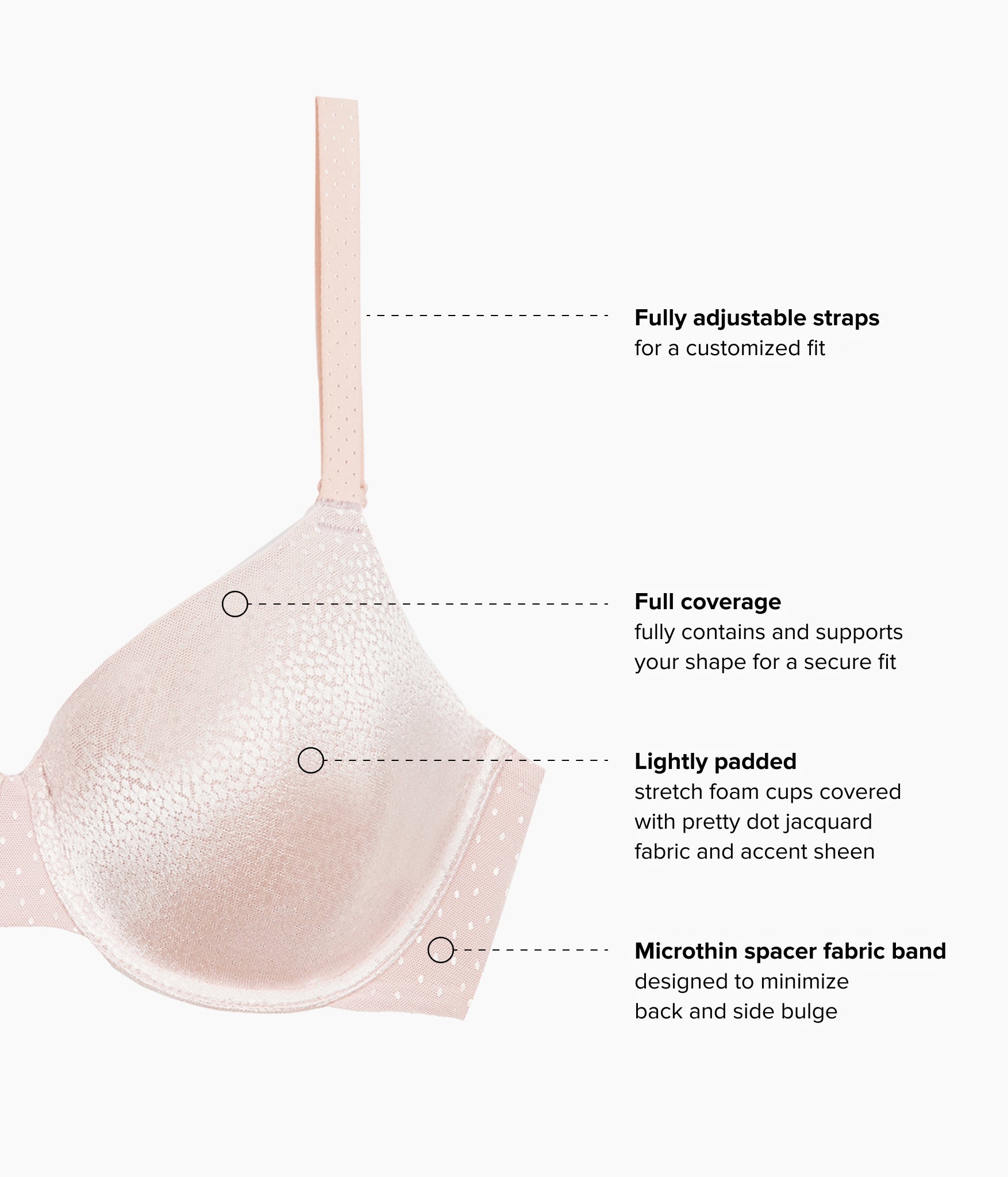 Wacoal Back Appeal® T-Shirt Bra - Rose Dust