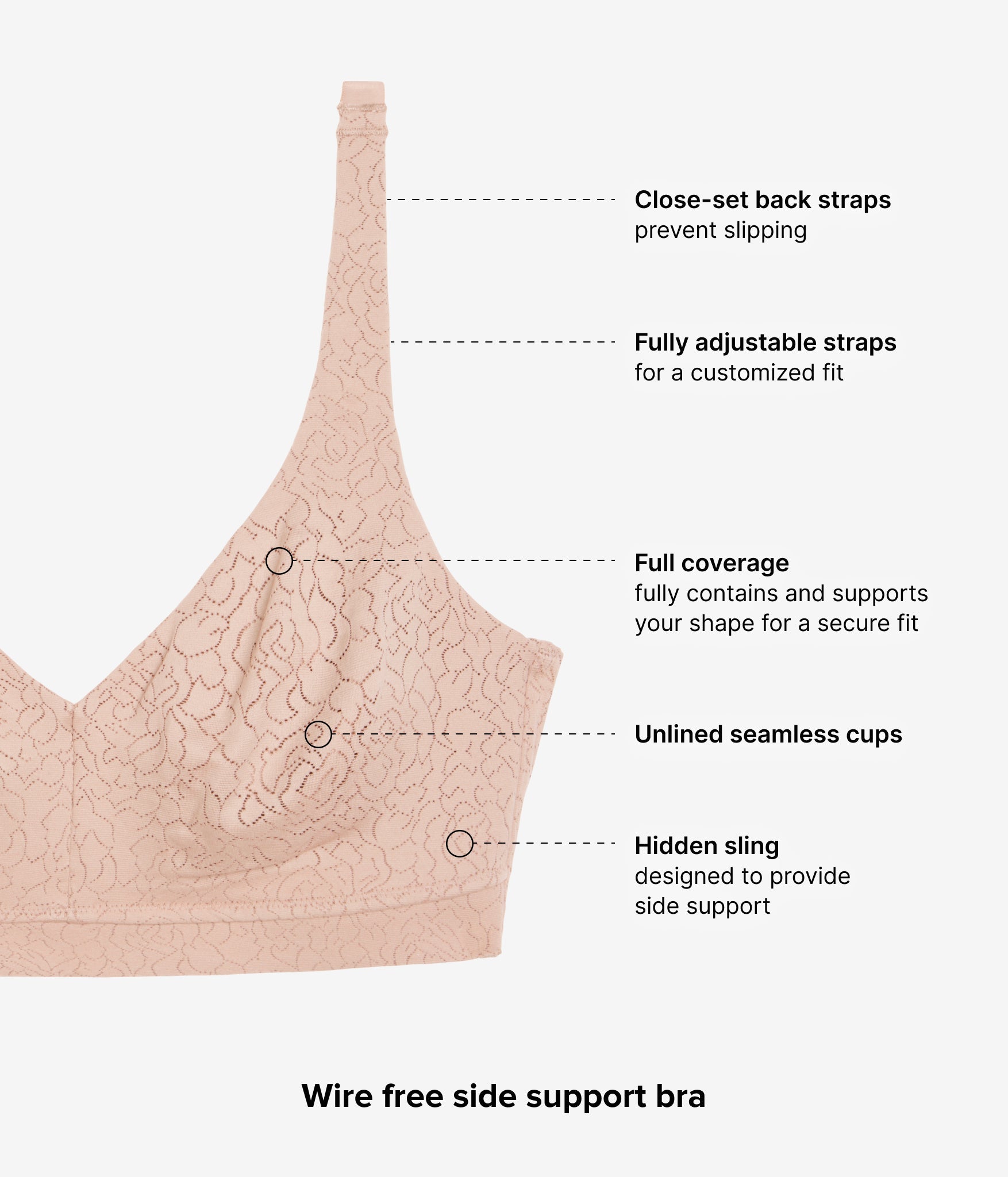 Wacoal Inside Job™ Wire Free Bra - Roebuck