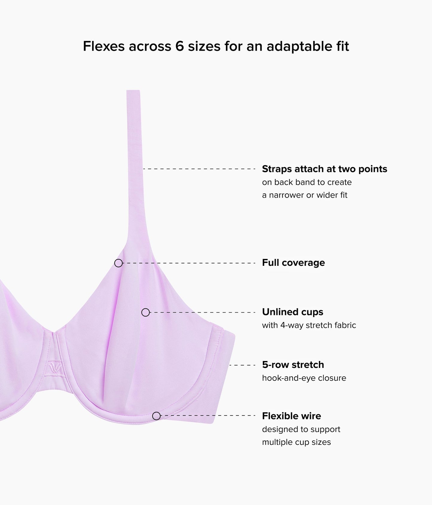 Wacoal Ever Flexing™ Underwire Bra - Lavender Sage