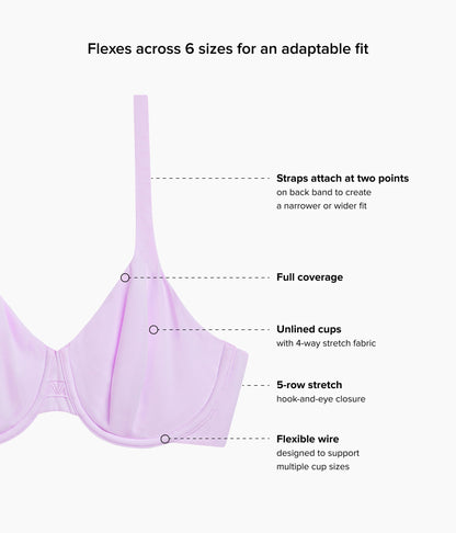 Wacoal Ever Flexing™ Underwire Bra - Lavender Sage