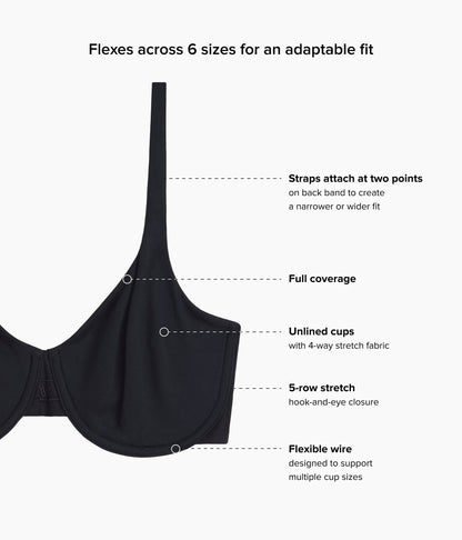 Wacoal Ever Flexing™ Underwire Bra - Black