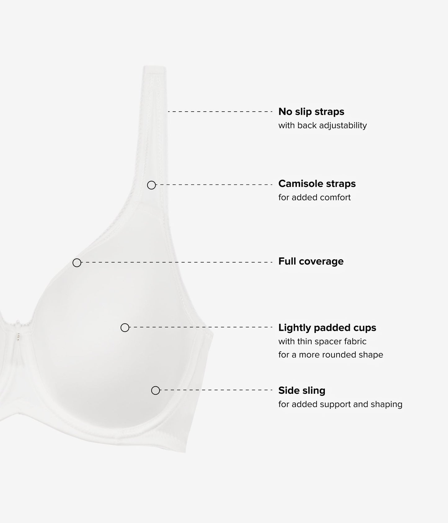 Wacoal Basic Beauty Spacer Underwire T-Shirt Bra - Ivory