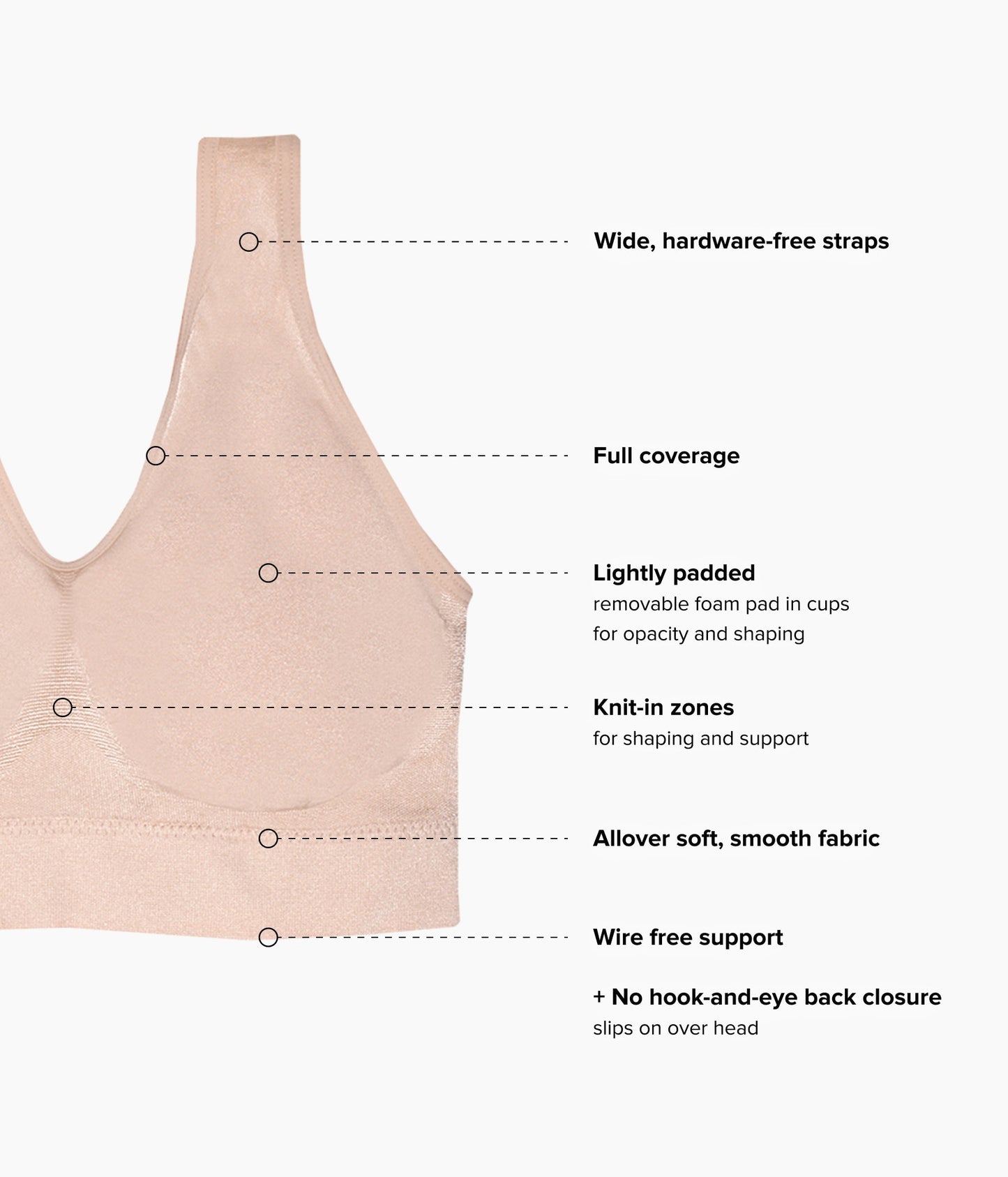 Wacoal B-Smooth® Wire Free Bralette - Rose Dust