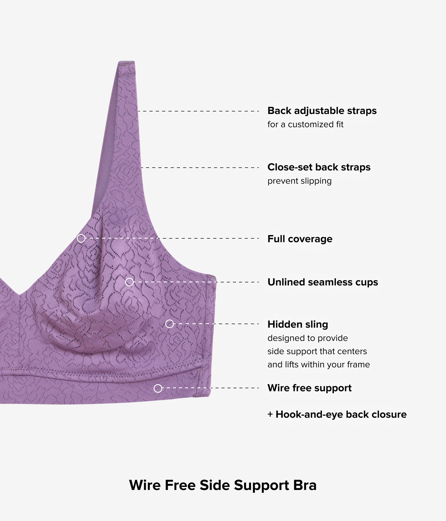 Wacoal Inside Job™ Wire Free Bra - Italian Grape