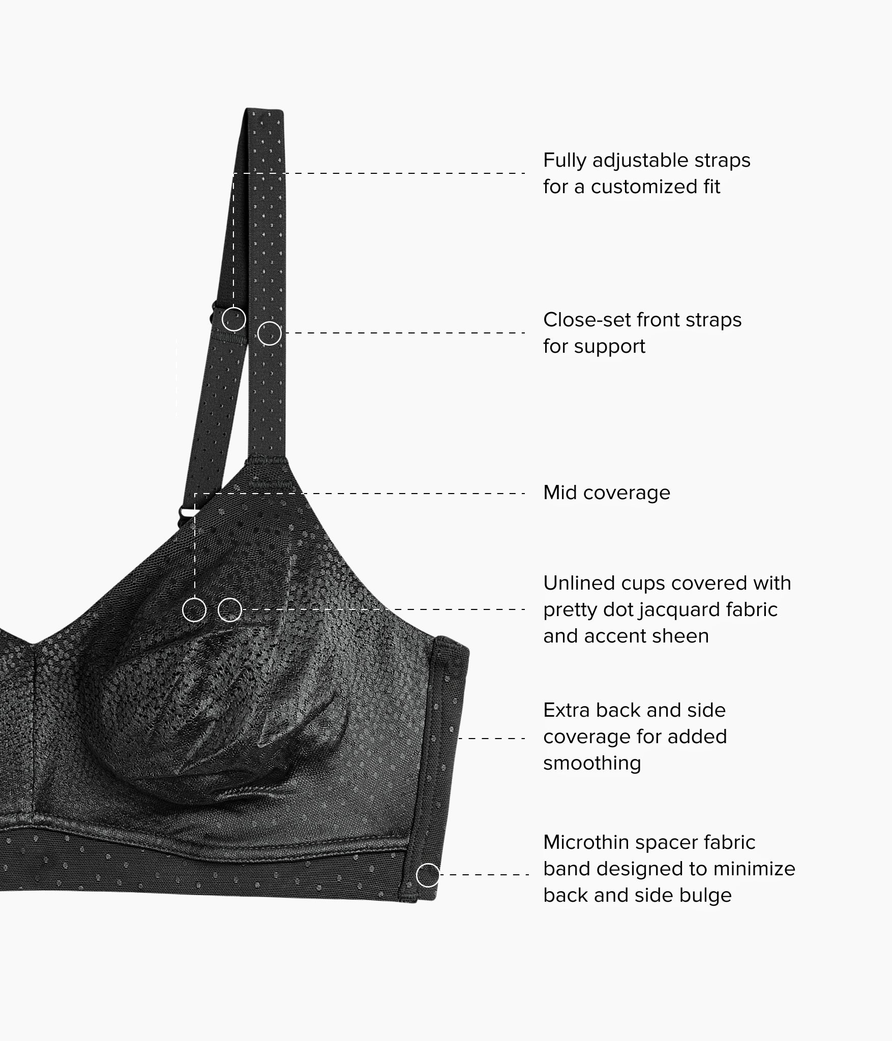 Wacoal Back Appeal® Wire Free Bra - Black