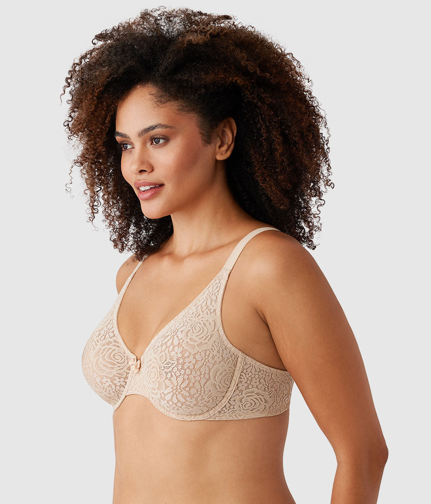 Wacoal Halo Lace Underwire Bra - Sand