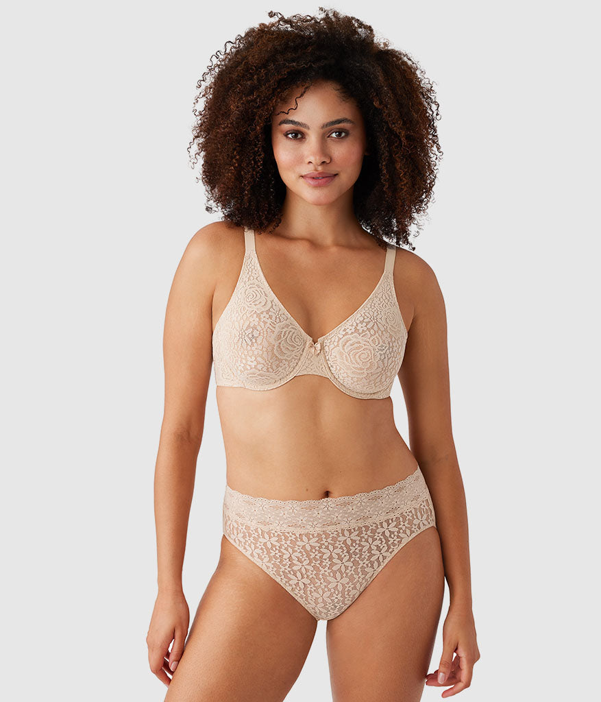 Wacoal Halo Lace Underwire Bra - Sand
