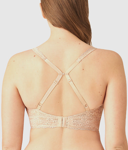 Wacoal Halo Lace Wire Free Bralette - Sand