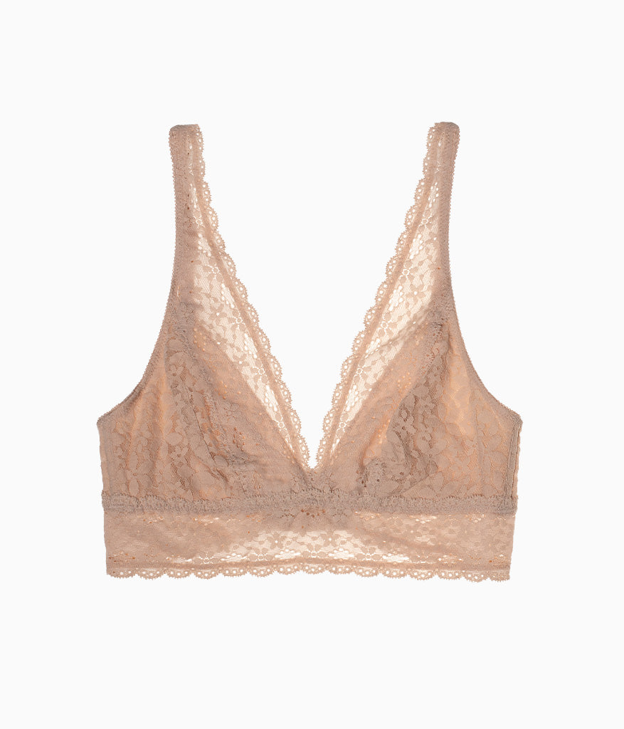 Wacoal Halo Lace Wire Free Bralette - Sand