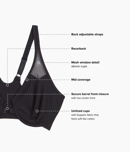 Wacoal Body by Wacoal Racerback Underwire Bra - Black