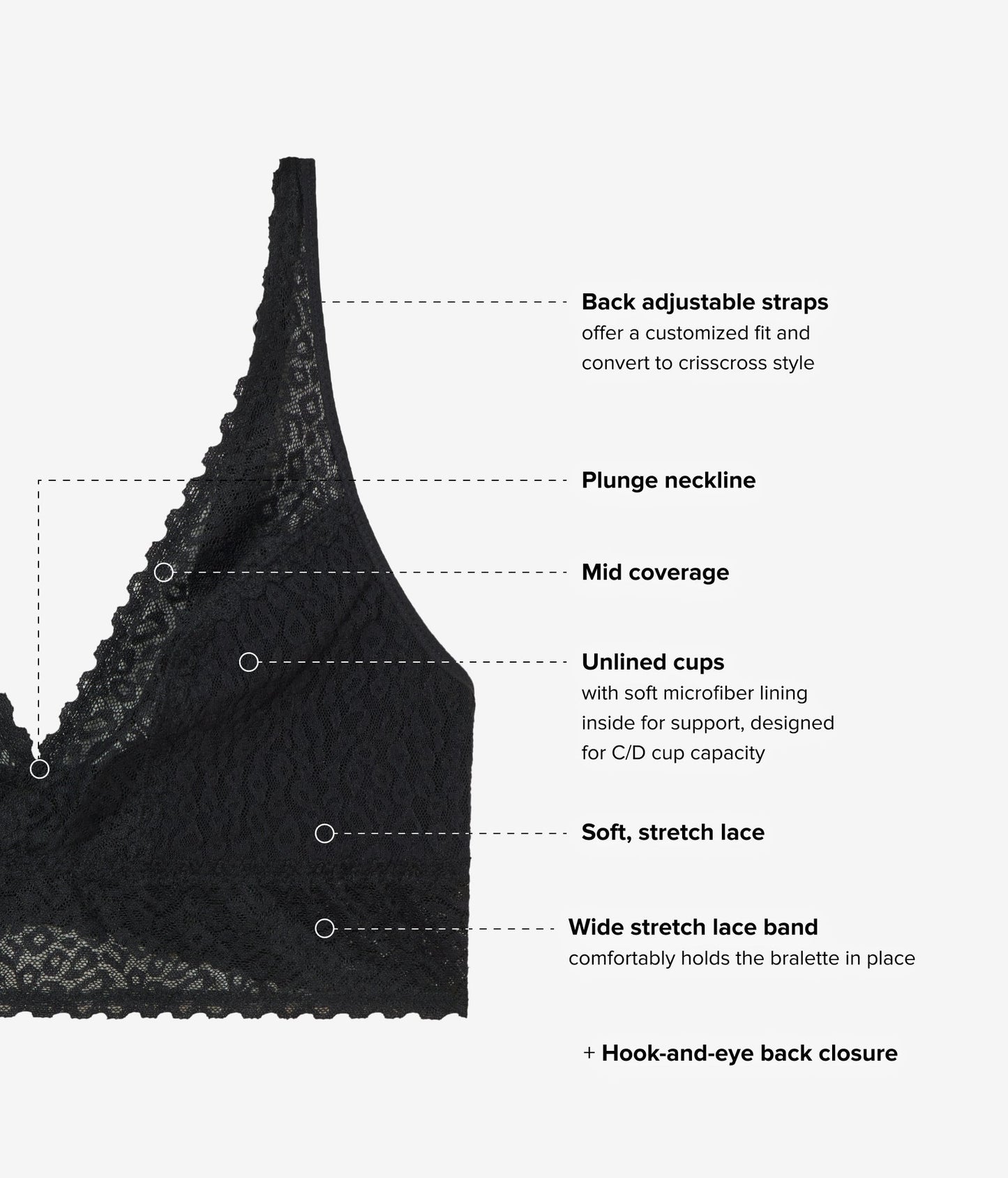 Wacoal High Bar™ Bralette - Black