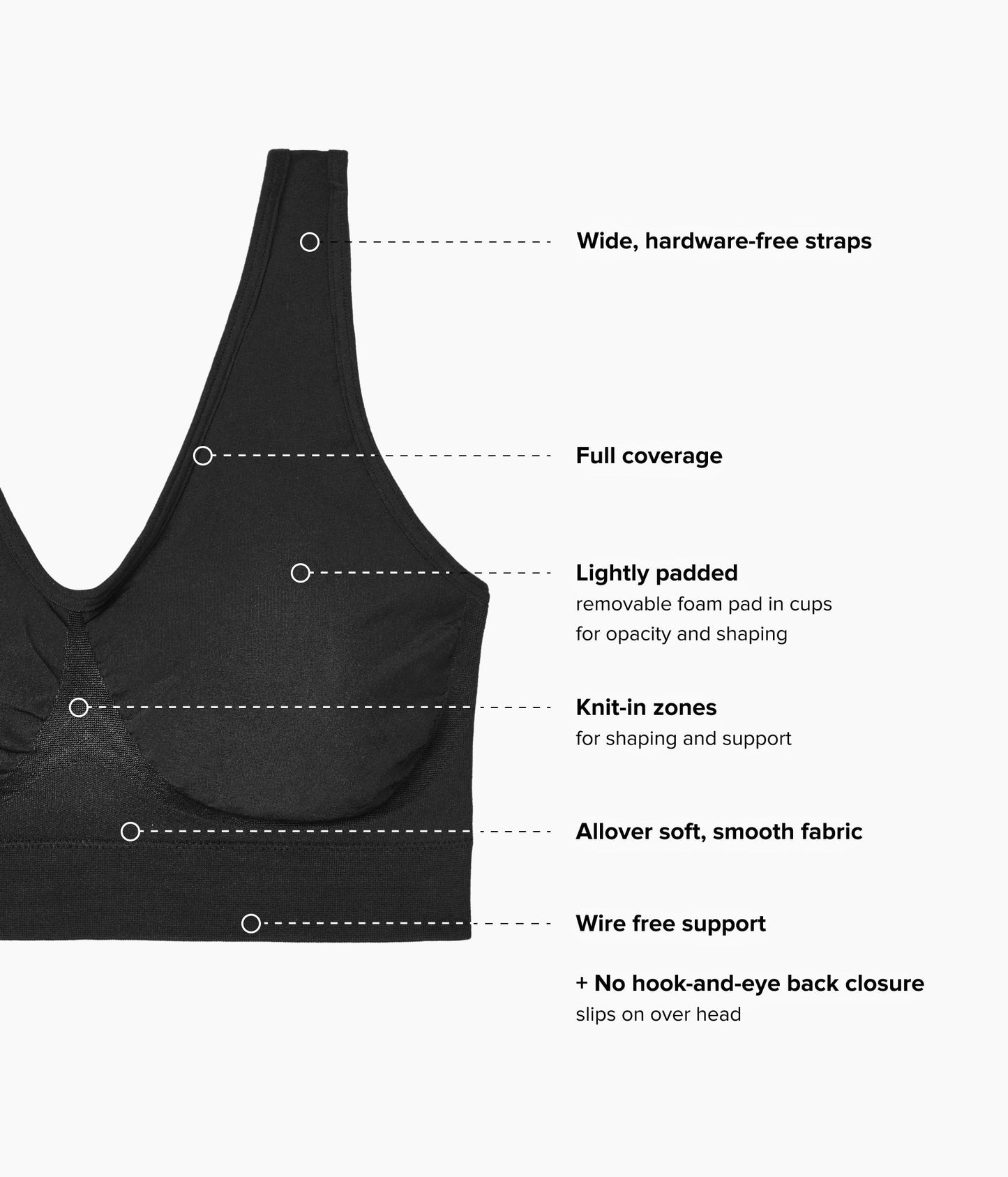 Wacoal B-Smooth® Wire Free Bralette - Black