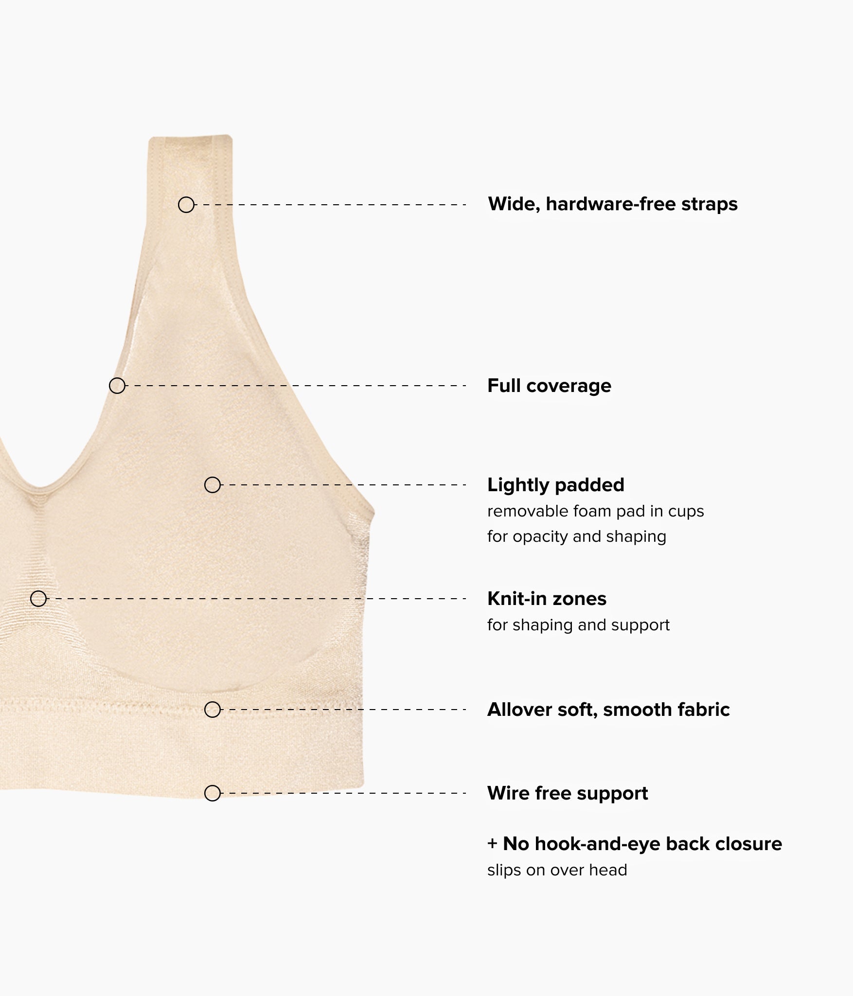 Wacoal B-Smooth® Wire Free Bralette - Sand