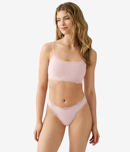 Wacoal Future Foundation with Lace Bralette - Rose Smoke