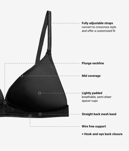 Wacoal Full Transparency Bralette - Rose Smoke