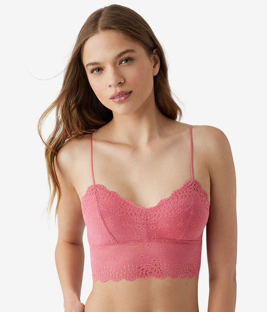 Wacoal Inspired Eyelet Bralette - Slate Rose