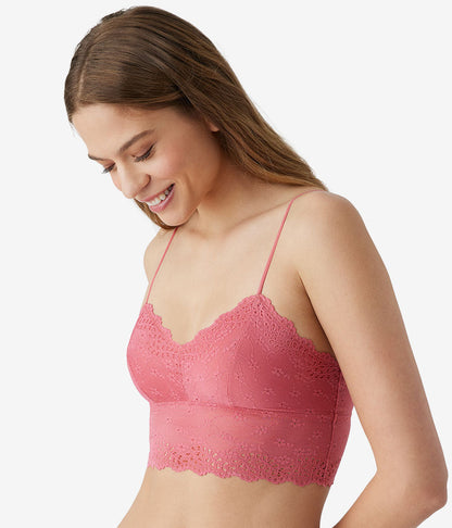 Wacoal Inspired Eyelet Bralette - Slate Rose