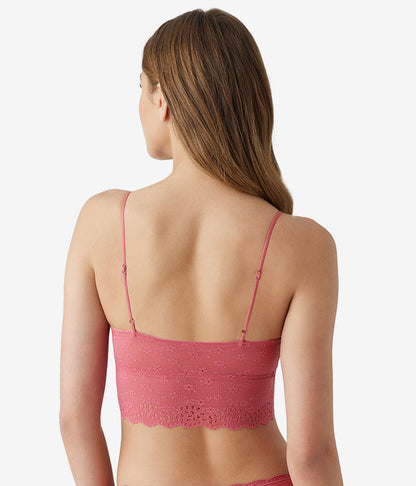 Wacoal Inspired Eyelet Bralette - Slate Rose