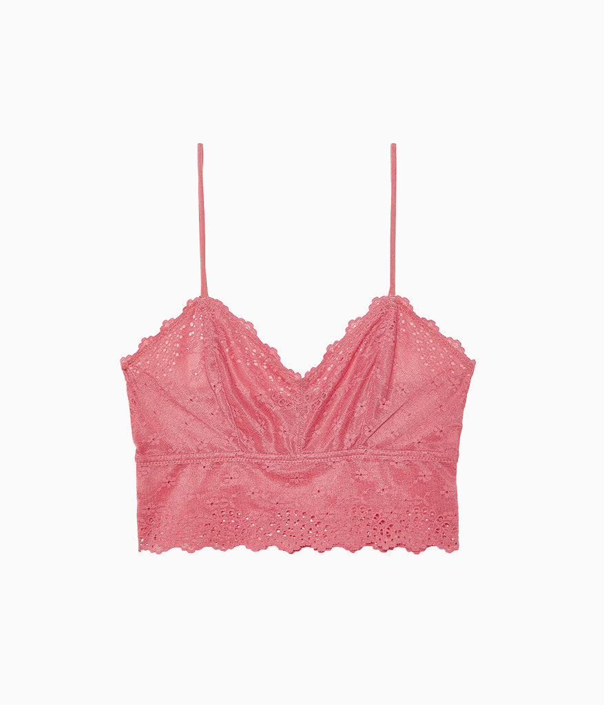 Wacoal Inspired Eyelet Bralette - Slate Rose