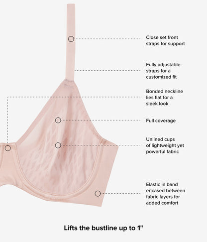Wacoal Elevated Allure Underwire Bra - Rose Dust