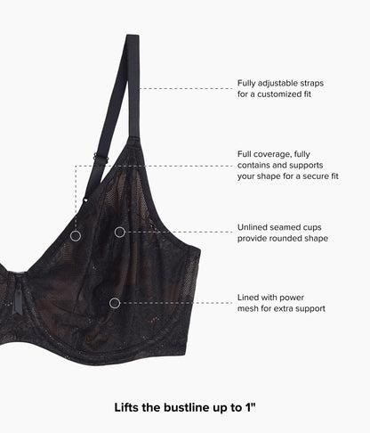 Wacoal Full Bloom Underwire Bra - Black