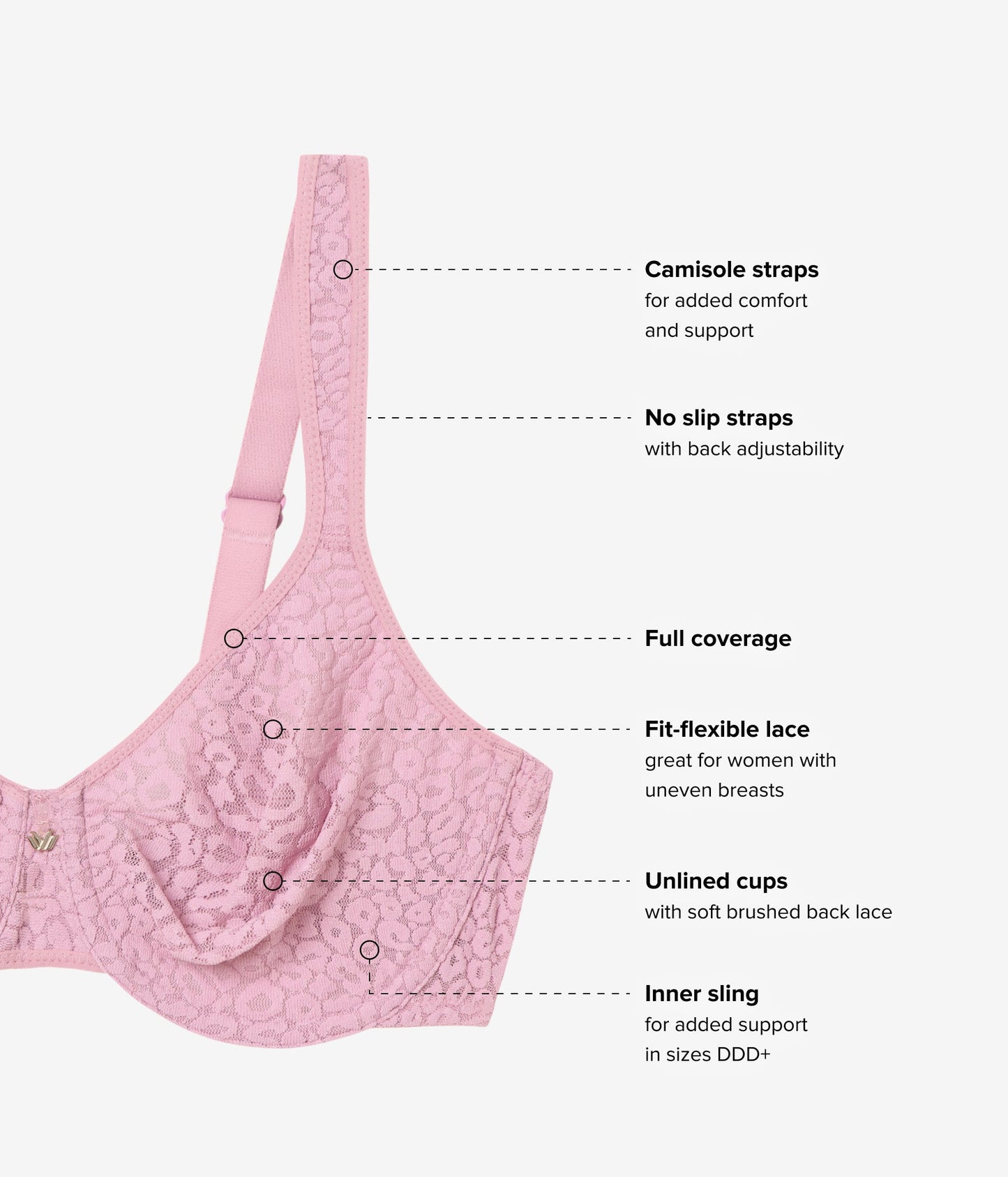 Wacoal High Bar™ Underwire Bra - Lilas