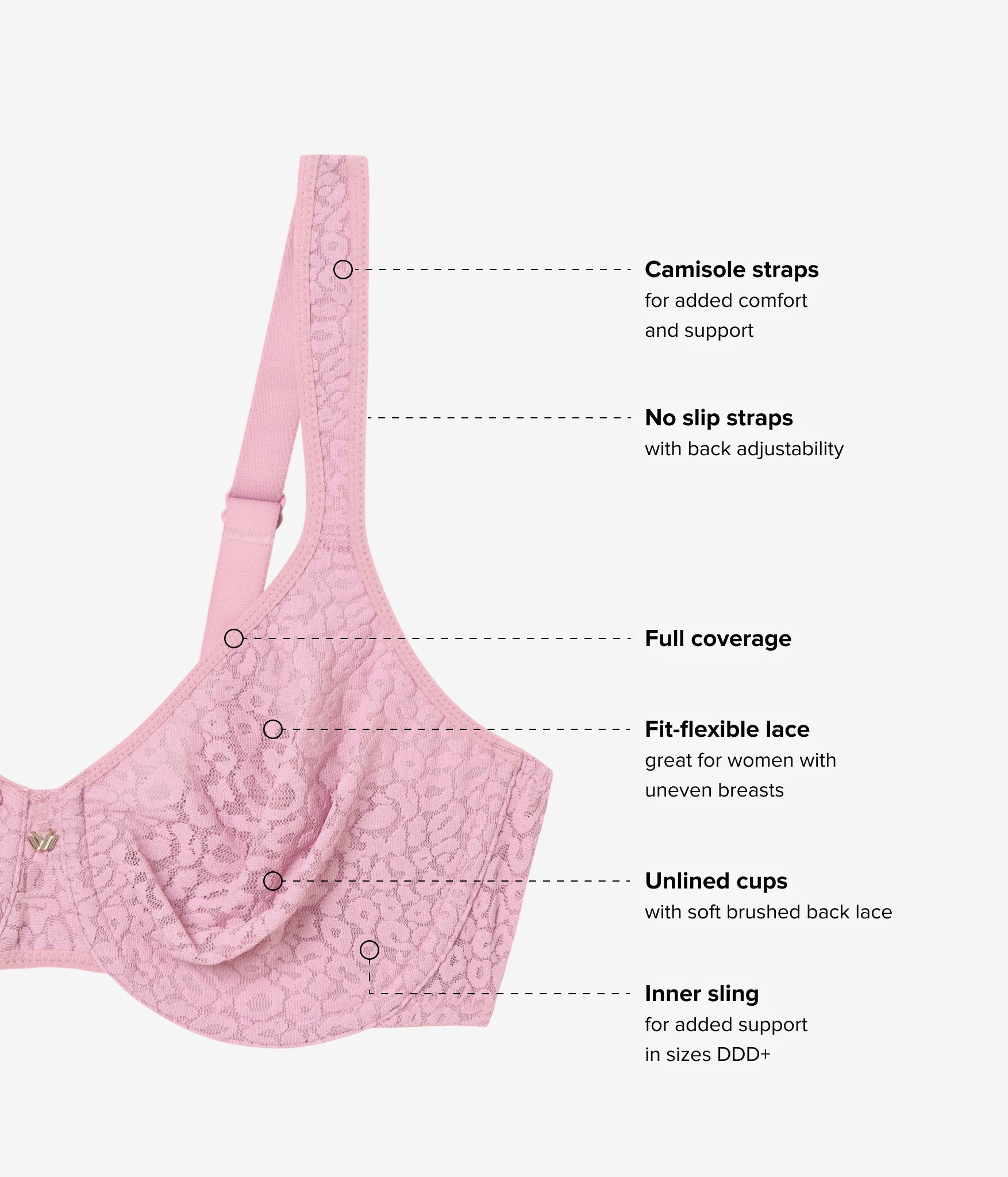 Wacoal High Bar™ Underwire Bra - Lilas