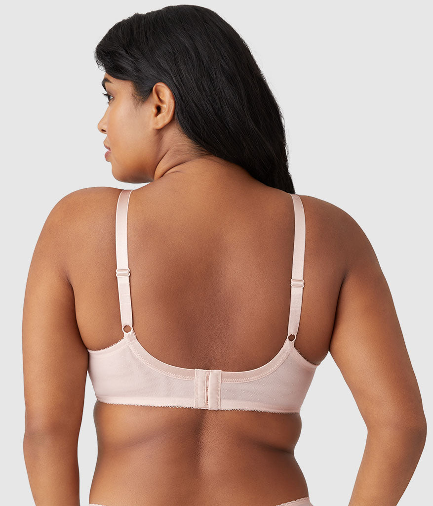 Wacoal Retro Chic Full Figure Underwire Bra - Rose Dust