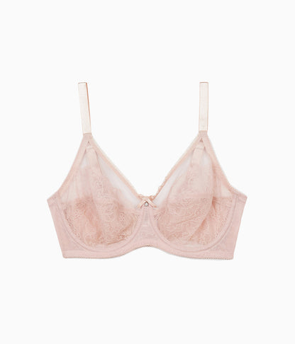Wacoal Retro Chic Full Figure Underwire Bra - Rose Dust