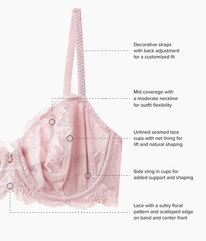 Wacoal Vivid Attraction Underwire Bra - Woodrose