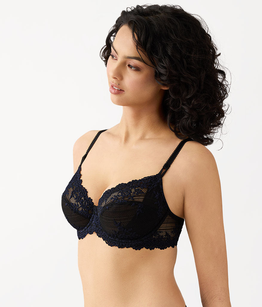 Wacoal Embrace Lace® Underwire Bra - Black/Night Sky