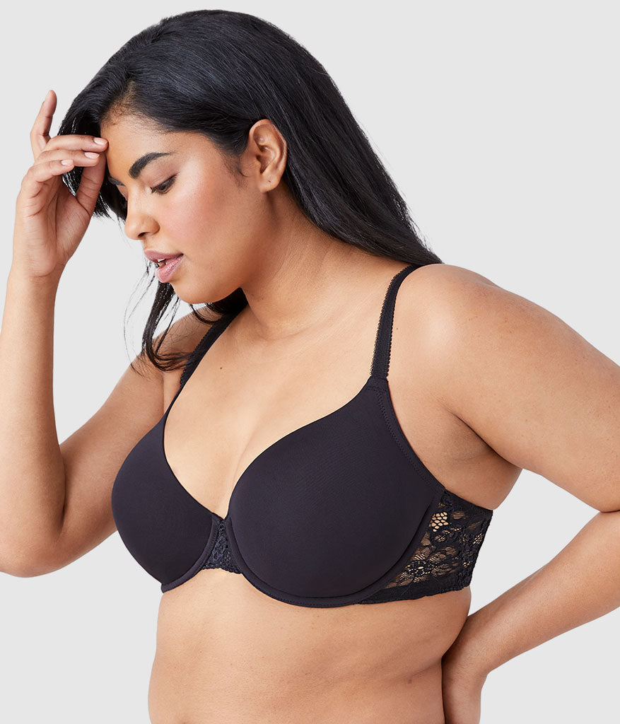Wacoal French Garden Seamless Underwire T-Shirt Bra - Black