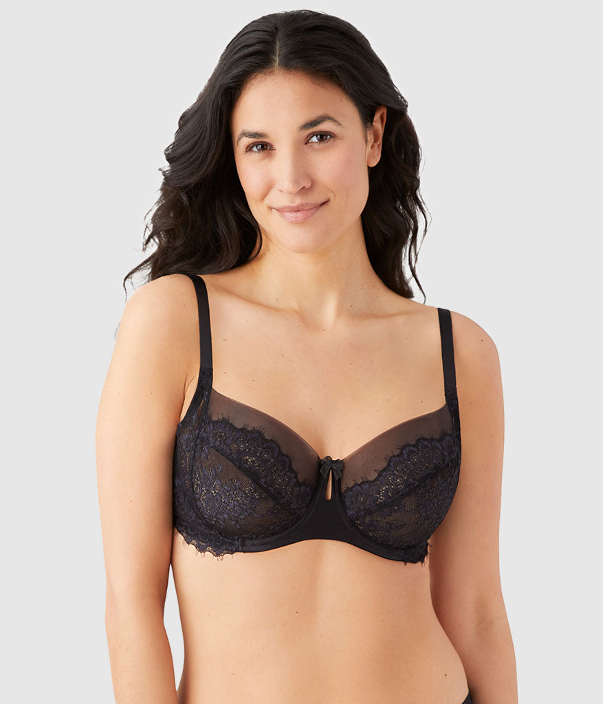 Wacoal Center Stage Underwire Bra - Black/Graphite