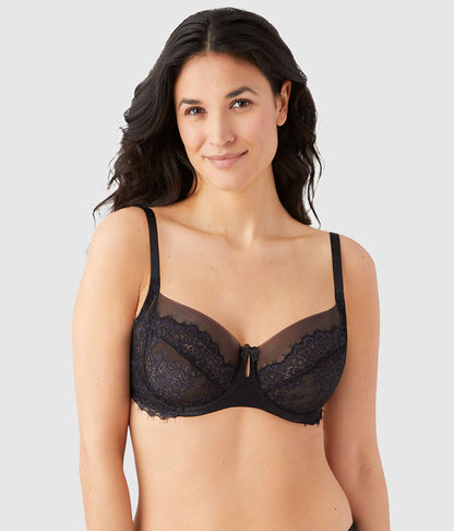 Wacoal Center Stage Underwire Bra - Black/Graphite