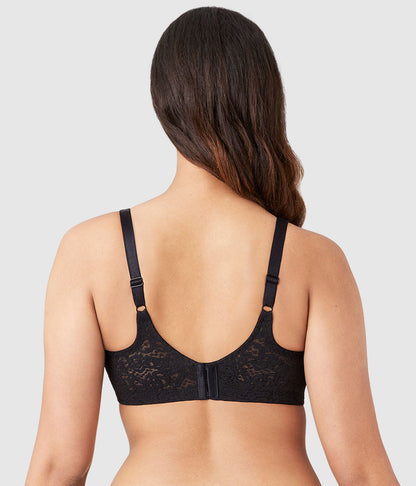 Wacoal Halo Lace Full Figure Underwire Bra - Black
