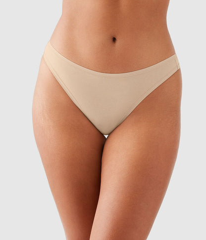Wacoal Understated Cotton Thong - Sand