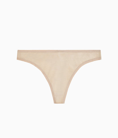 Wacoal Understated Cotton Thong - Sand