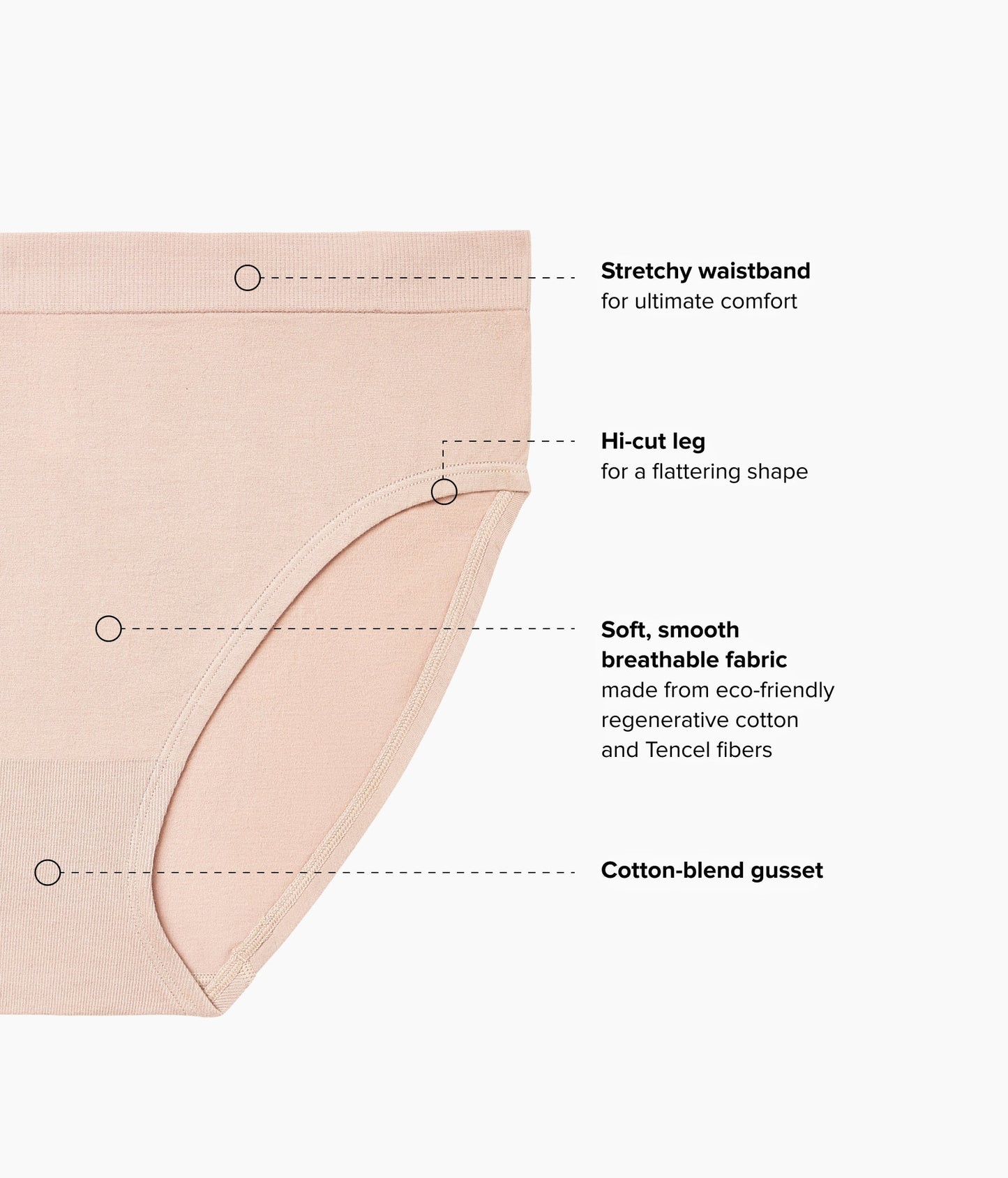 Wacoal B-Smooth® Natural Hi-Cut - Roebuck