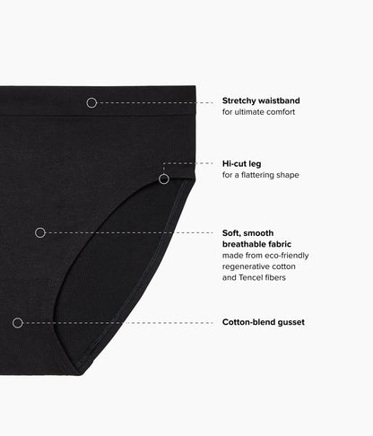 Wacoal B-Smooth® Natural Hi-Cut - Black