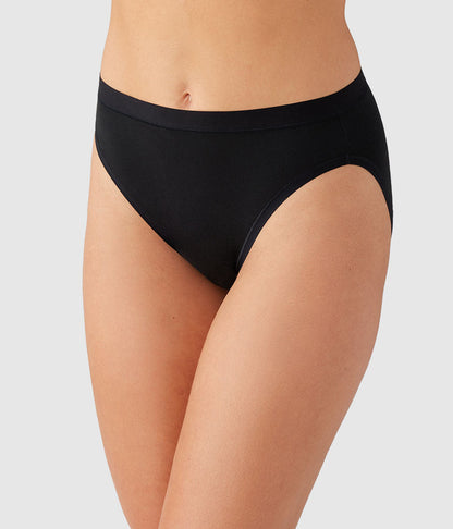 Wacoal Understated Cotton Hi-Cut - Black