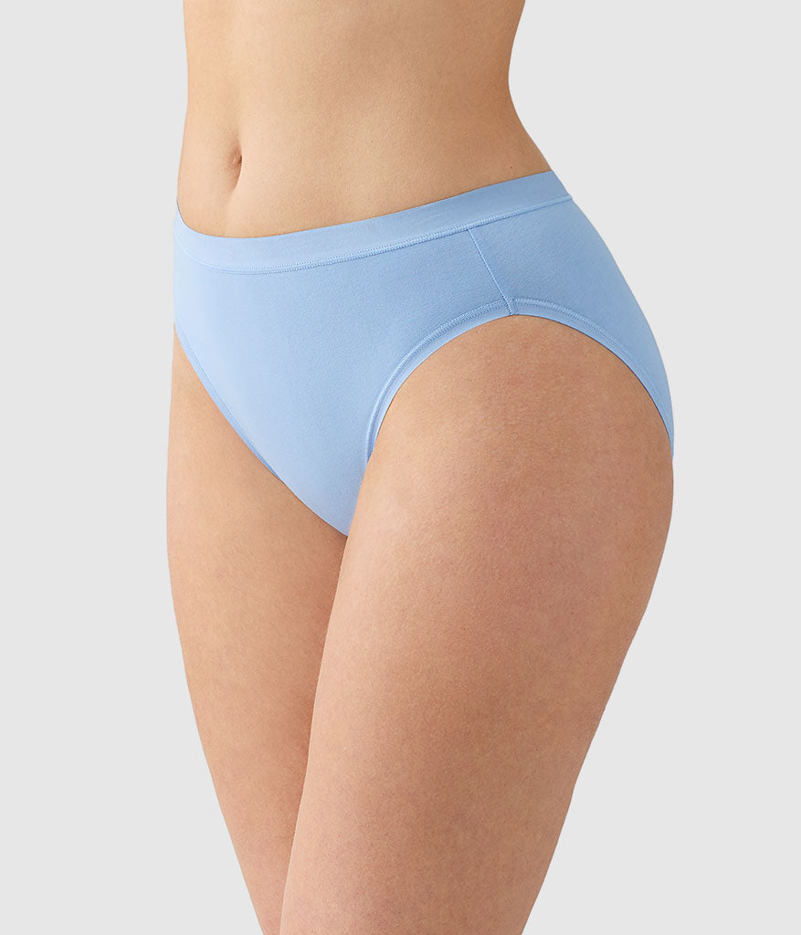 Wacoal Understated Cotton Hi-Cut - Bel Air Blue
