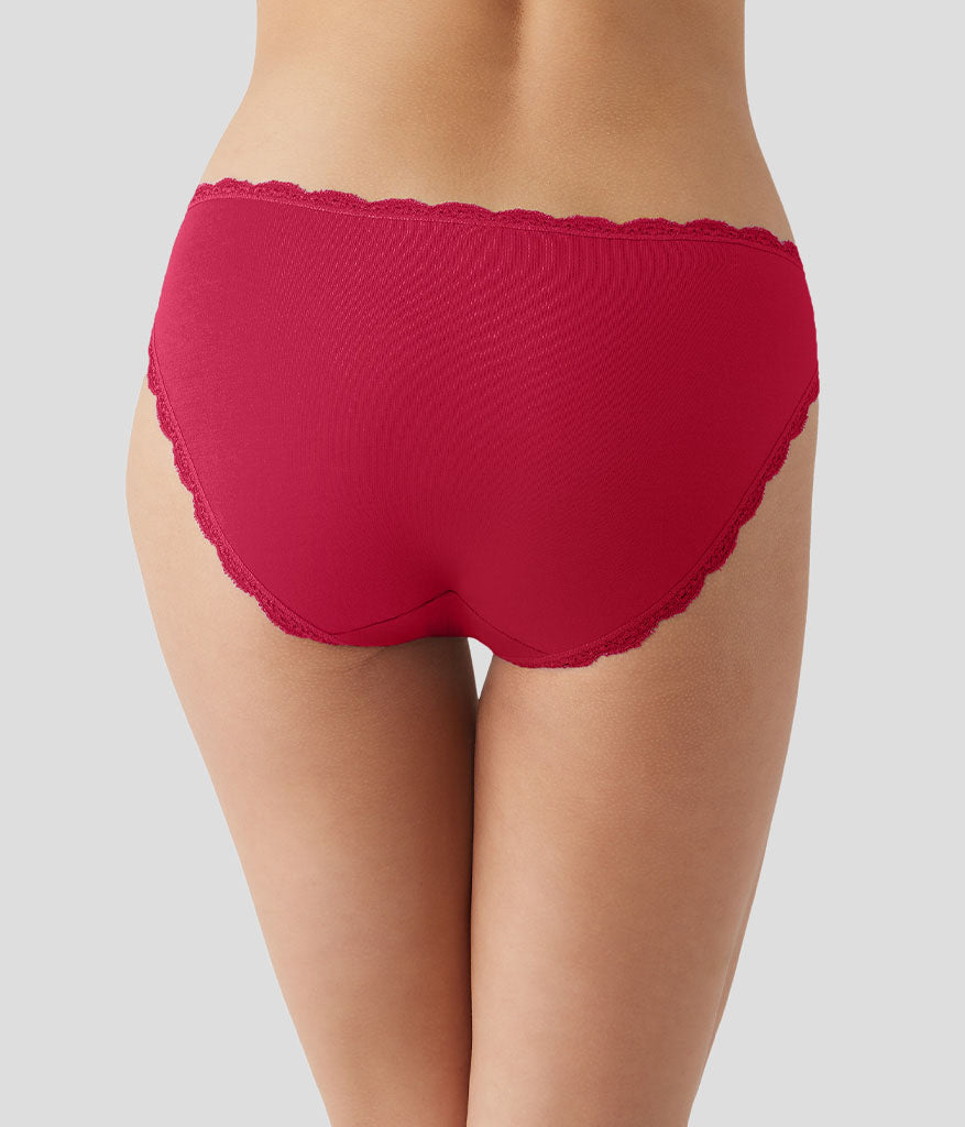 Wacoal Inspired Eyelet Bikini - Cerise