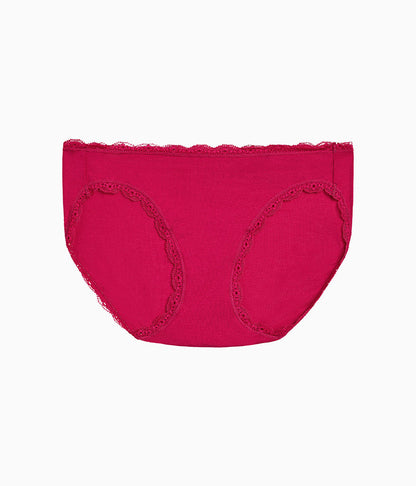 Wacoal Inspired Eyelet Bikini - Cerise