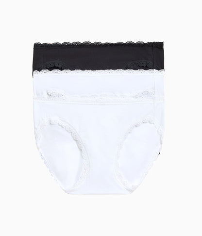 Wacoal Inspired Eyelet Bikini Panty Pack - White/White/Night