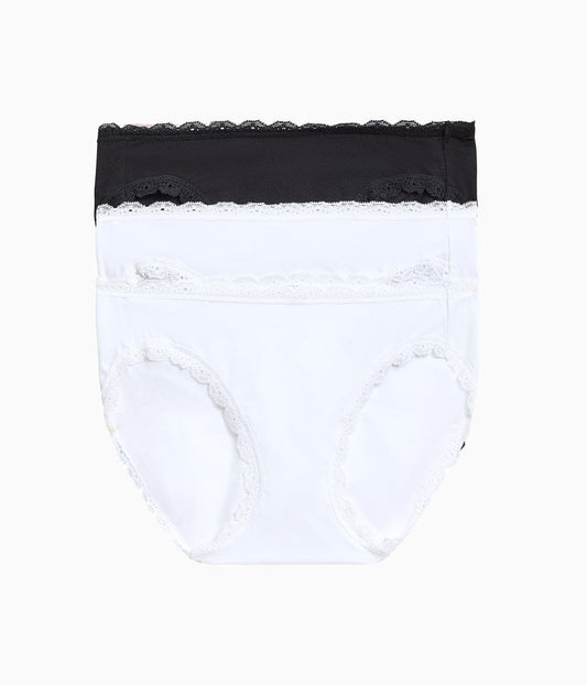 Wacoal Inspired Eyelet Bikini Panty Pack - White/White/Night
