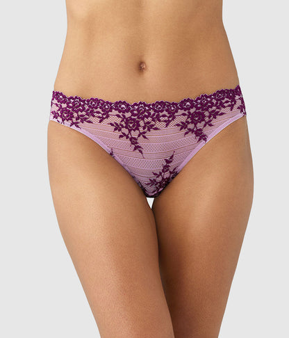Wacoal Embrace Lace® Bikini - Lavender Sage/Dark Purple