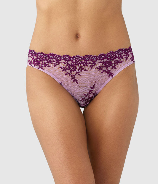 Wacoal Embrace Lace® Bikini - Lavender Sage/Dark Purple