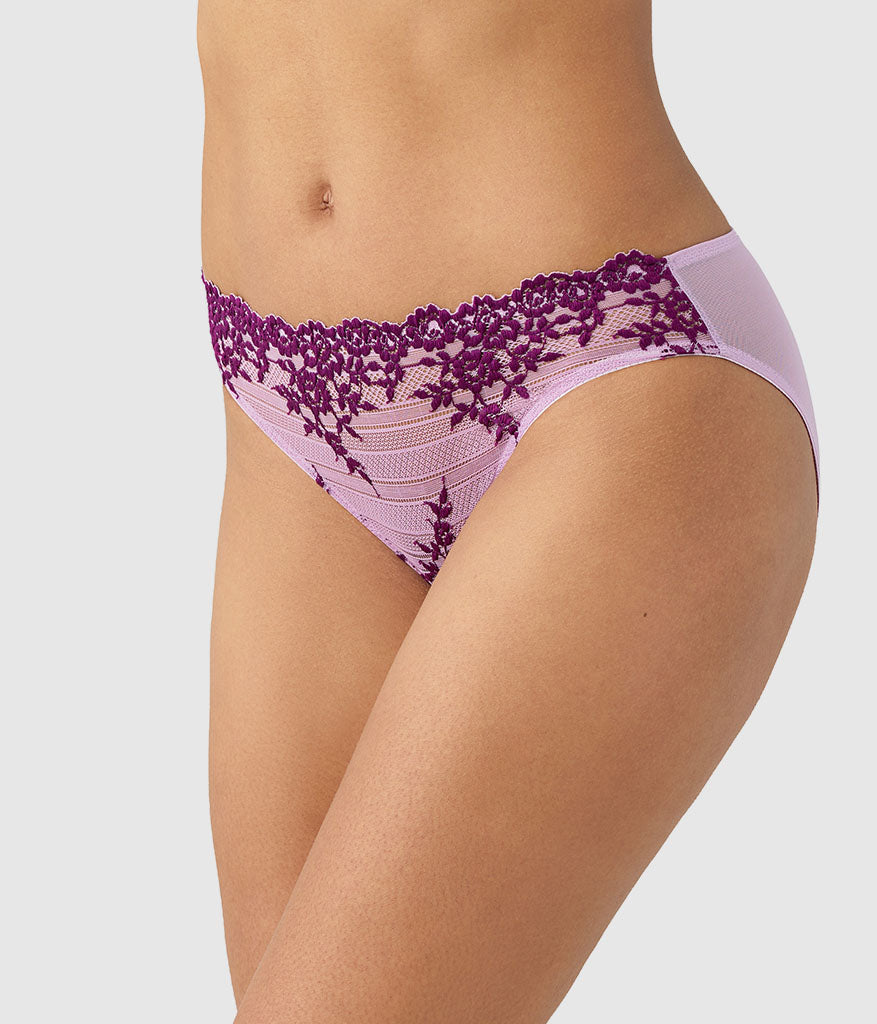 Wacoal Embrace Lace® Bikini - Lavender Sage/Dark Purple