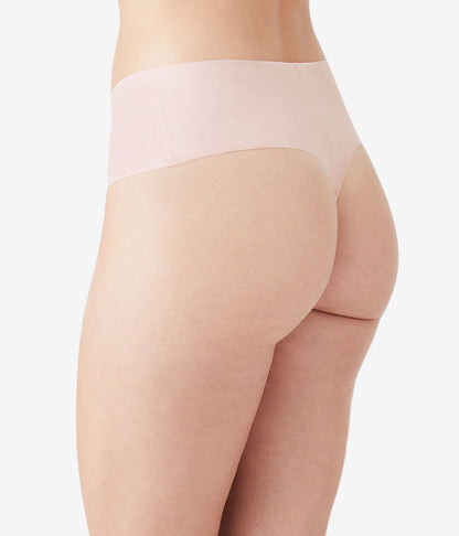 Wacoal b.bare Hi-Waist Thong - Rose Smoke